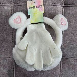 NWT Piper & Jax Earmuff and Glove, 2 Piece Set
